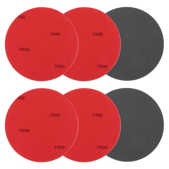 Bowling Ball Sanding Pads, Hook and Loop Sanding Sponge Discs for Resurfacing - Grit 800 & 5 Inch & 6 Pack