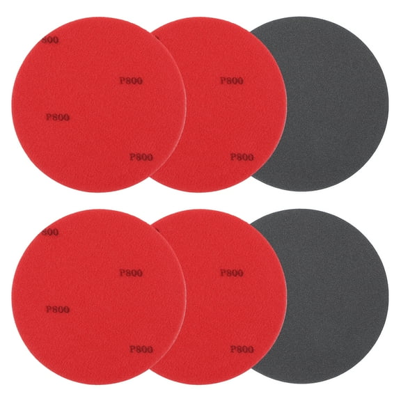 Bowling Ball Sanding Pads, Hook and Loop Sanding Sponge Discs for Resurfacing - Grit 800 & 5 Inch & 6 Pack
