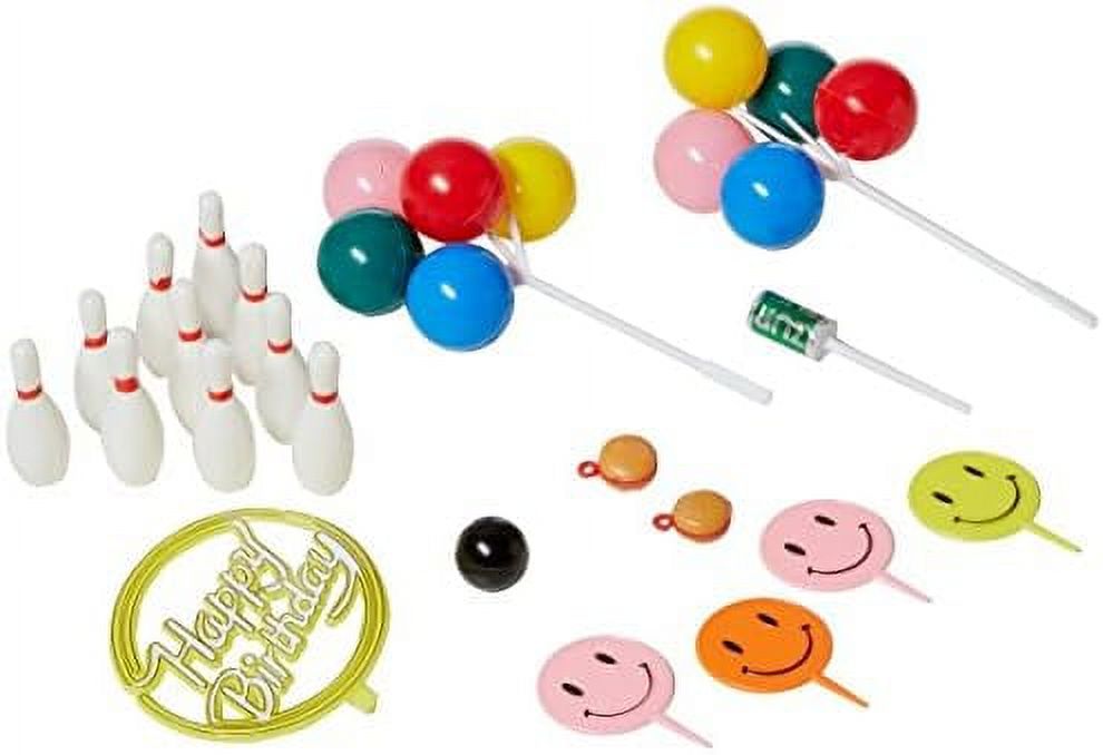 Bowling Birthday Strike Party Cake Topper Kit
