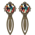 thumbnail image 1 of Bowling Book Marks and Bookmarks Set: Vintage Copper-Colored Lace Stainless Steel Accessories, Ideal Gifts for Readers and Book Lovers, 1 of 5