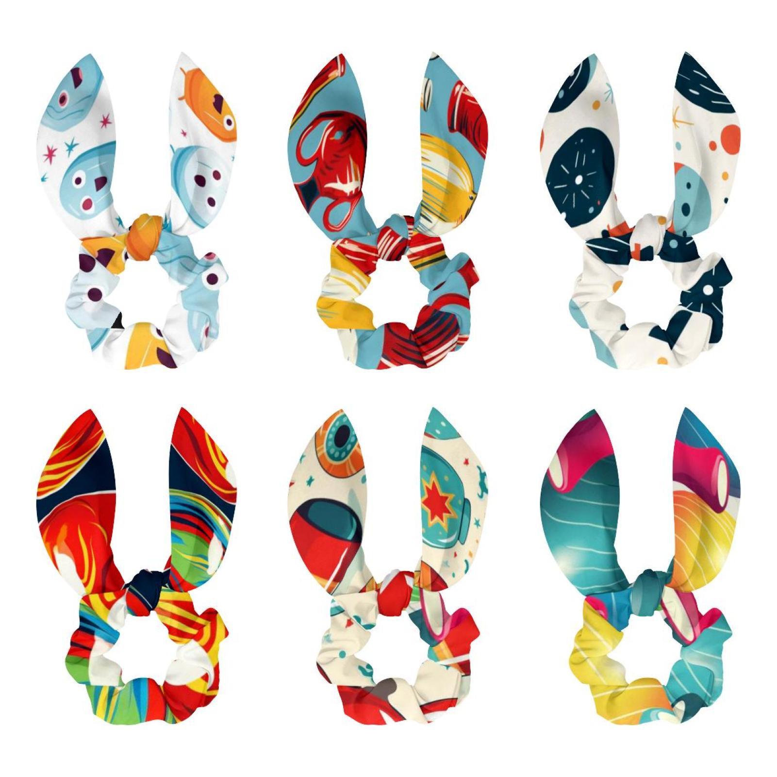 Bowling Bow Hair Tie Ribbon Hair Ties Hair Accessories Set for Women