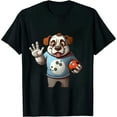 thumbnail image 1 of Bowling Bulldog Mascot Dog Lovers Bowler Gift Premium T-Shirt, 1 of 5
