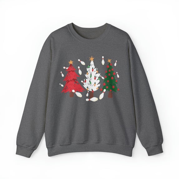 Bowling Christmas Tree Sweatshirt, Gift for Bowling Lover, Unisex