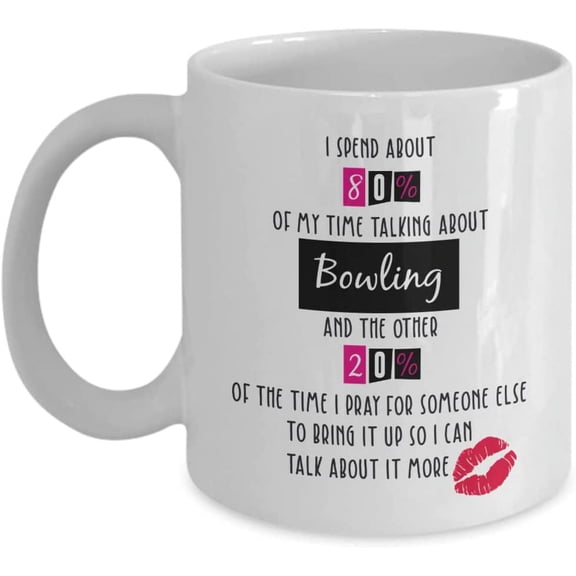 Bowling Coffee Mug, Bowling Gifts, Bowling Gifts For Kids, Cute Bowling Gift, Kids Bowling Set, Bowling Mug, Birthday Christmas Basket gag Gift Idea