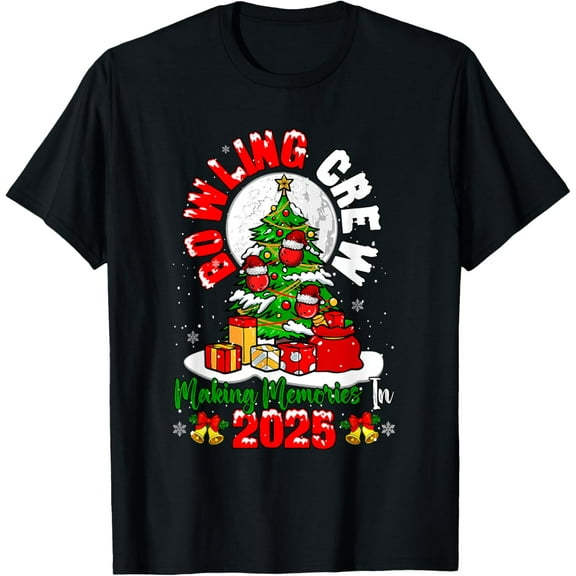 Bowling Crew Memories In 2025 Christmas Player Lover Kids T-Shirt