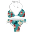 thumbnail image 1 of Bowling Detachable Sponge Adjustable Strap Bikini Set 2-Pack Swimwear Swimsuit.SceneManagement Beach Pool Party Vacation., 1 of 6