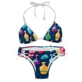 thumbnail image 1 of Bowling Detachable Sponge Adjustable Strap Bikini Set 2-Pack Swimwear Swimsuit.SceneManagement Beach Pool Party Vacation., 1 of 6