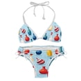 thumbnail image 1 of Bowling Detachable Sponge Adjustable Strap Bikini Set Two-Pack, Ideal for Beach and Pool Parties, 1 of 6