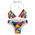 thumbnail image 1 of Bowling Detachable Sponge Adjustable Strap Bikini Set Two-Pack, Ideal for Beach and Pool Parties, 1 of 6
