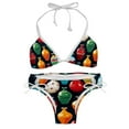 thumbnail image 1 of Bowling Adjustable Strap Detachable Sponge Bikini Set - Two-Pack, for Beach and Pool Parties, 1 of 6
