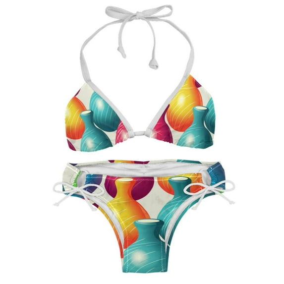 Bowling Detachable Sponge Adjustable Strap Bikini Set Two-Pack Swimsuits Swimming Suits Applicable Scenes