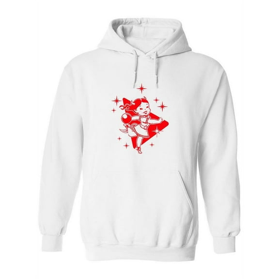 Bowling Devil Hoodie Women -Image by Shutterstock, Female Large
