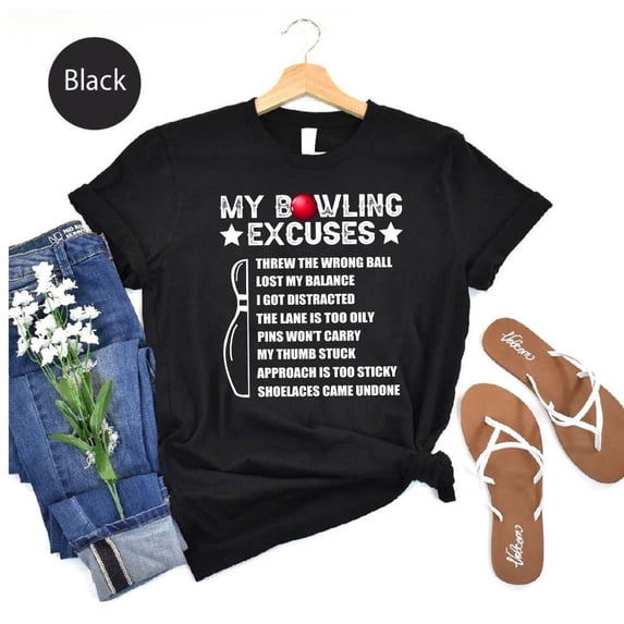 Bowling Excuses T-Shirt: Retro League Bowler Gift SWEATSHIRT All Size S-5XL