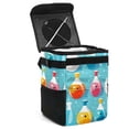 thumbnail image 1 of Bowling Foldable Car Trash Can Mini Trash Can with Lid Leak-Proof Hanging Storage Bag - Car Garbage Can, 1 of 6