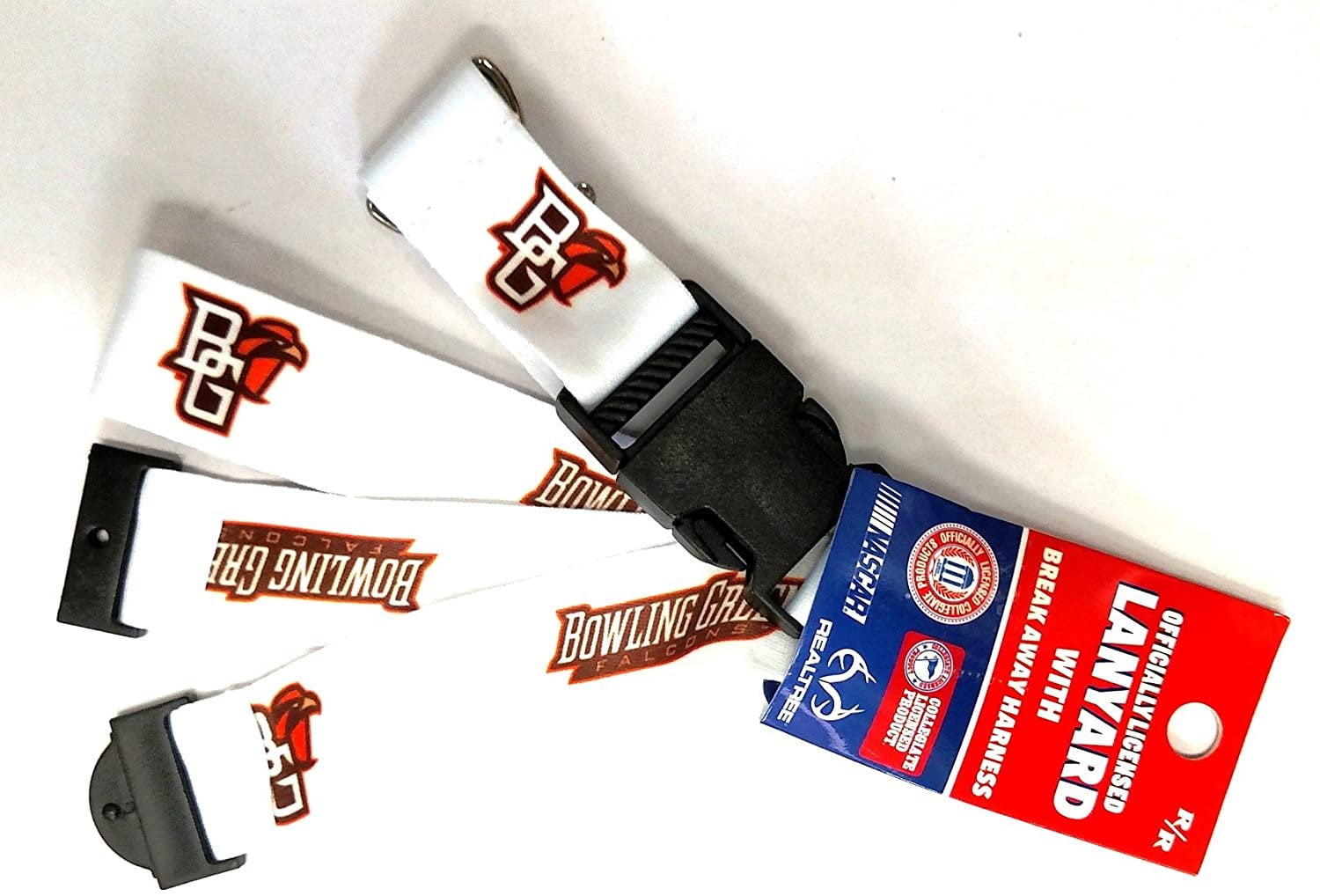 Bowling Green Falcons RR Deluxe 2sided Lanyard Breakaway Keychain