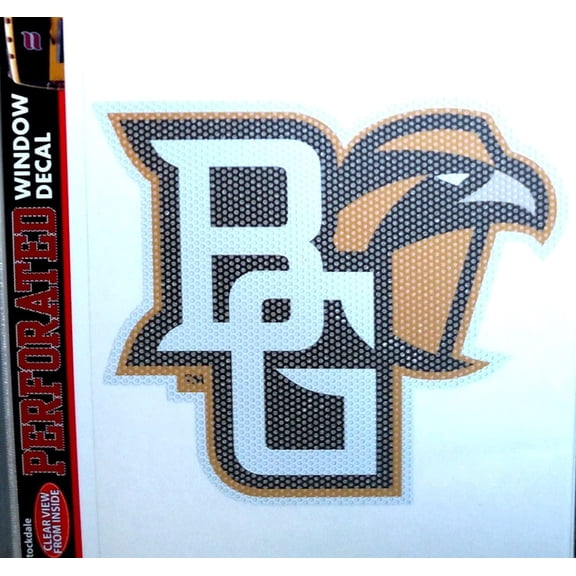 Bowling Green Falcons SD Medium 8" Perforated Auto Window Film Decal University of