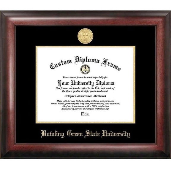 Bowling Green State 8.5" x 11" Gold Embossed Diploma Frame