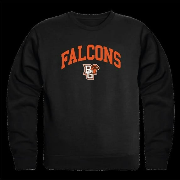 Bowling Green State University Falcons Campus Crewneck Sweatshirt, Black - Small
