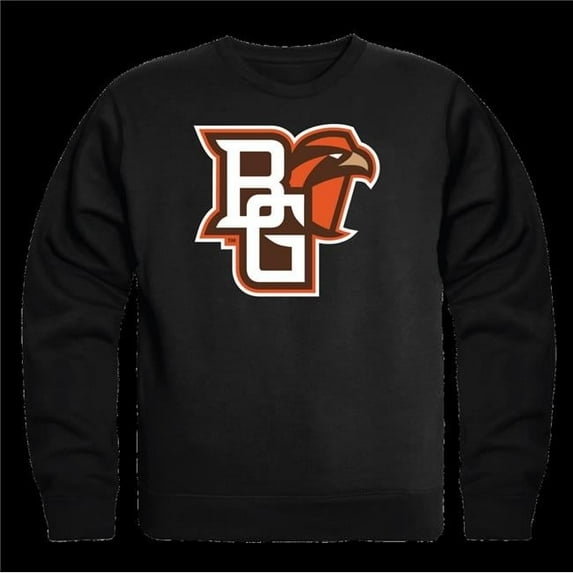Bowling Green State University Falcons College Crewneck Sweatshirt, Black - Medium
