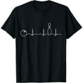 thumbnail image 1 of Bowling Heartbeat Funny Cute Bowler League Team Gift T-Shirt, 1 of 3