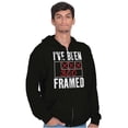 thumbnail image 1 of Bowling I've Been Framed Score Zip Up Hoodie Men's Women's Brisco Brands L, 1 of 6