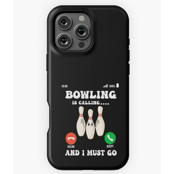 Bowling Is Calling I Must Go Vintage Phone Case for iPhone 16 15 14 13 12 11 Pro Max