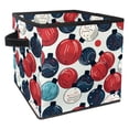 thumbnail image 1 of Bowling Large Capacity Foldable Clothes Storage Basket Organizer Bins, Storage Bins with Handle, 10.8"x10.5"x10.6, 1 of 6