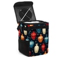 thumbnail image 1 of Bowling Leak-Proof Foldable Car Garbage Can with Lid and Hanging Storage Bag - Mini Trash Can for Car Trash Can, 1 of 6