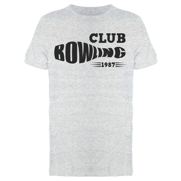 Bowling Lettering Pin Shape Tee Men's -Image by Shutterstock