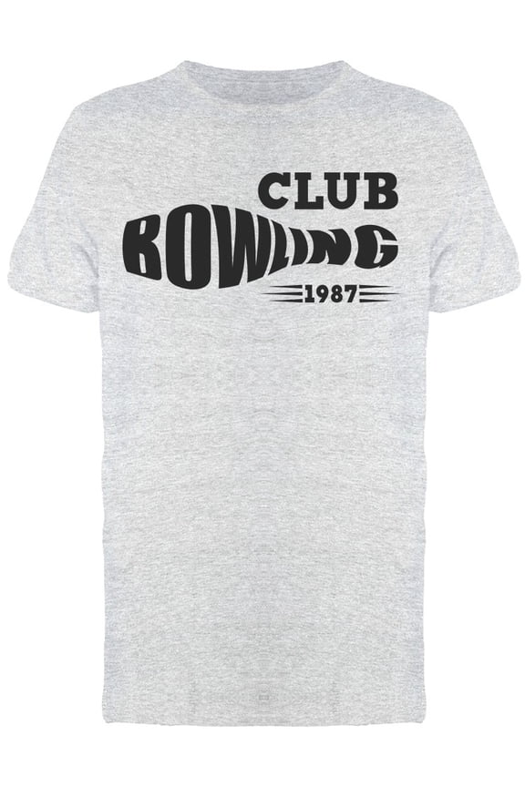 Bowling Lettering Pin Shape Tee Men's -Image by Shutterstock