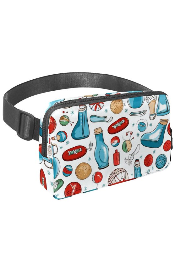 Bowling Lightweight Adjustable Belt Bag with Extension Strap - Unisex Waist Bags, Sling Bag, Fanny Packs