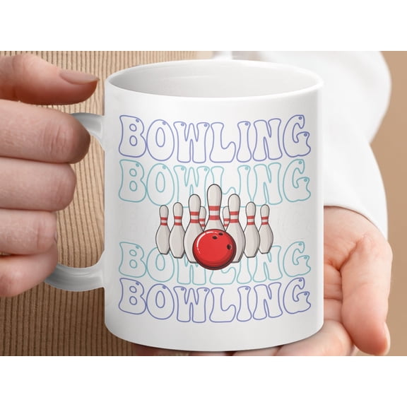 Bowling Mug, Fun Gift Coffee Cup for Bowling Enthusiasts