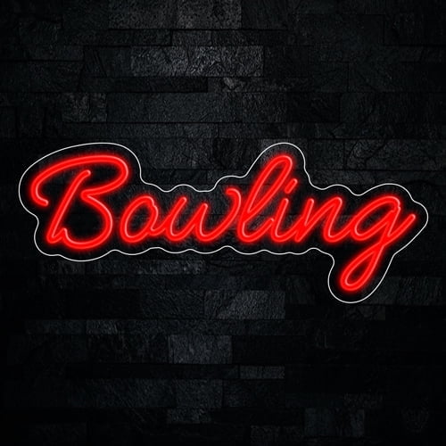 Bowling Neon LED Sign 23"L x 9"H #32957