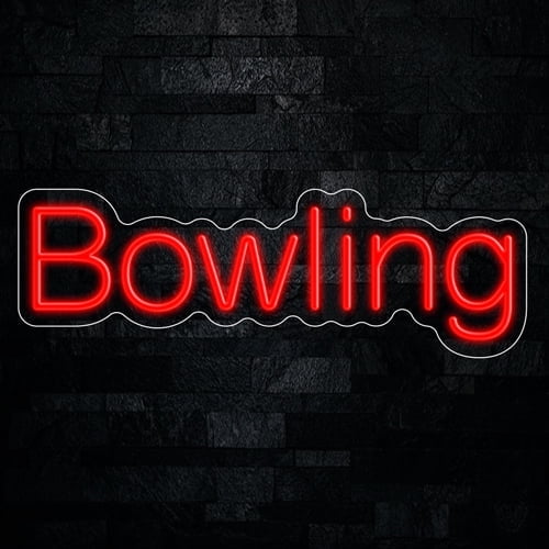 Bowling Neon LED Sign 24"L x 8"H #32956