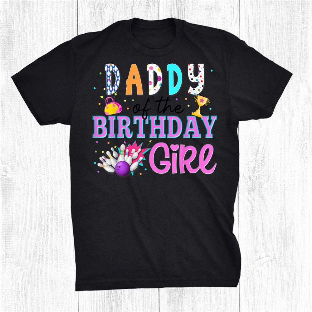 Bowling Party Girl Matching Outfit 3rd 5th Shirt Gift Black Unisex T