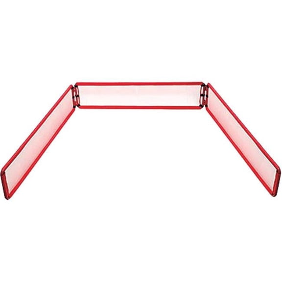 Bowling Pin Backstop - Red - 48in. x 12in. - Durable Powder Coated Steel