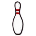 thumbnail image 1 of Bowling Pin Embroidered Iron On Patch, 1 of 1