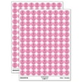 thumbnail image 1 of Bowling Pin Outline 200+ Round Stickers - Light Pink - Matte Finish - 0.50" Size, 1 of 3
