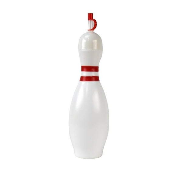 24oz Bowling Pin Water Bottle Novelty Bowler Gag Gift Travel Sippy Cup