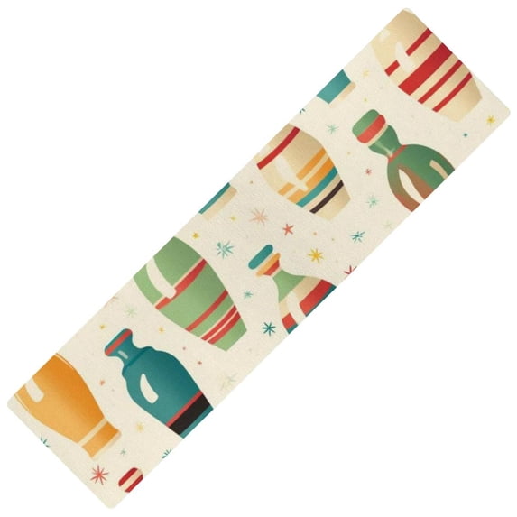 Bowling Rectangular Kitchen Runner Rug, 15.7"x59", Washable, , Absorbent