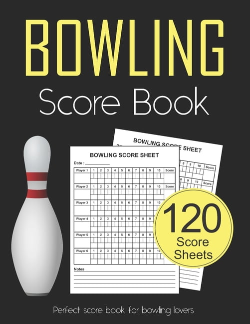 Bowling Score Book 120 Score Sheets 16 players Gift for Bowlers