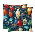 thumbnail image 1 of Bowling Set of 2 Velvet Throw Pillow Covers with Unique Patterns in 16x16, 18x18, and 20x20 Inches for Various Occasions - Throw Pillow Inserts Included, 1 of 6