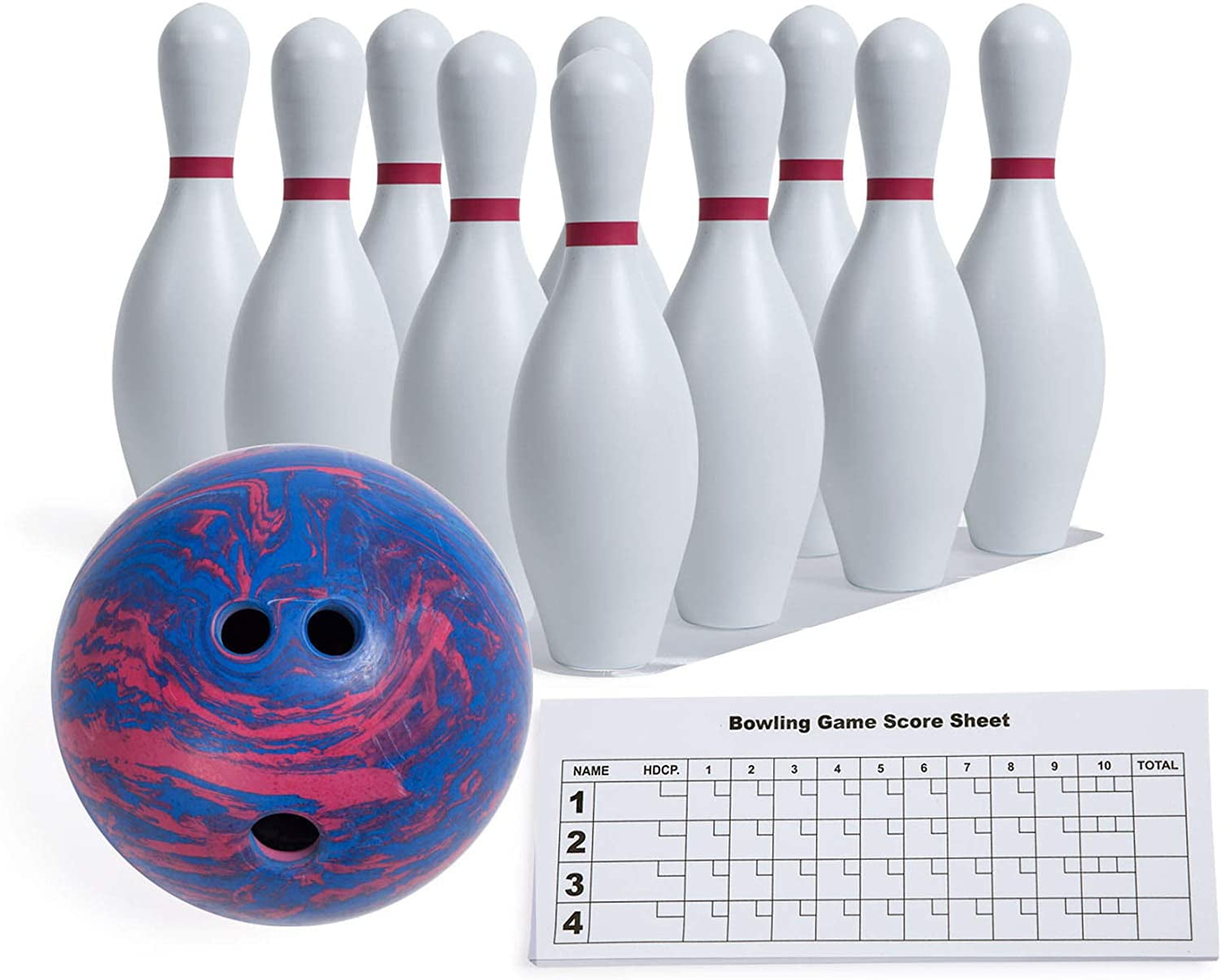 Bowling Set with Plastic Pins