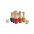 thumbnail image 1 of PlanToys® Bowling Set Wooden Montessori Gross Motor and Coordination Toy | Movement, Concentration and Early Math Learning Activity | Eco Friendly Indoor and Outdoor Bowling Game, 1 of 10
