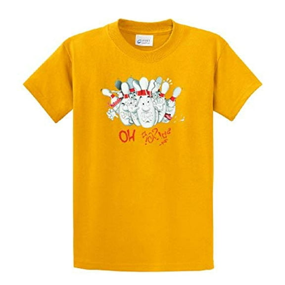 Bowling Shirt Oh ShT Short Sleeve T-shirt-Gold-Small