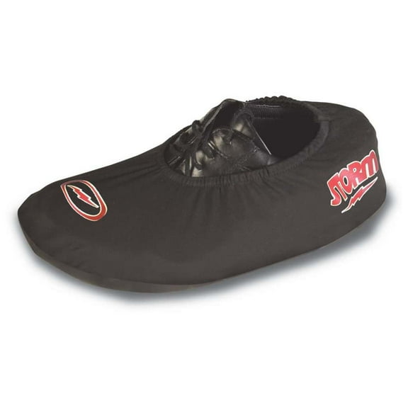 bowling shoe cover by storm- black/red