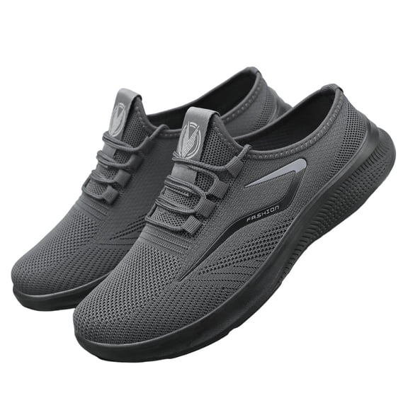 Bowling Shoes Men Orthopedic Shoes with Arch Support Slip-On Wide Width Non-Slip Sole Breathable Mesh Lightweight Athletic Sneakers for Men Walking Bowling Workout All-Day Comfort,Gray 46(US-11)