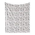 thumbnail image 1 of Bowling Soft Flannel Fleece Throw Blanket, Realistic Graphic Game Scattered on Plain Backdrop Competition and Fun, Cozy Plush for Indoor and Outdoor Use, 60" x 80", Grey White Red, by Ambesonne, 1 of 5