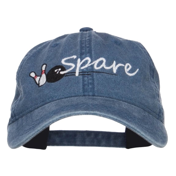 Bowling Spare Embroidered Washed Cap - Navy OSFM