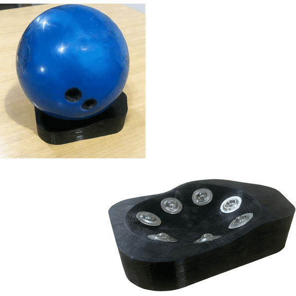 Bowling Spin Trainer, Improve Release Rotation & Hand Position, Practice Tool with Stable Base for All Skill Levels, Home Training Aid
